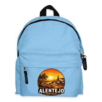 Alentejo Urlaub Portugal Mediterran Atlantik  - Kinder Rucksack - Hellblau - Vorne
