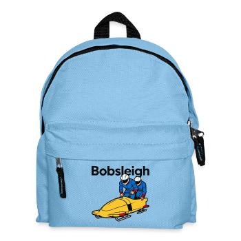 bobsleigh winter sports - Kids' Backpack - light blue - Front