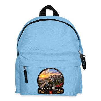 Ba Na Hills Vietnam Urlaub Erlebnis Schloss - Kinder Rucksack - Hellblau - Vorne