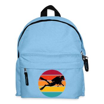 Apnoetauchen Geschenkidee für Unterwasserabenteuer - Kinder Rucksack - Hellblau - Vorne