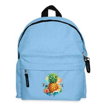 Tropical Pineapple Paradise Watercolor Art - Kinder Rucksack - Hellblau - Vorne