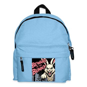 Méfiez-vous du lapin - Sac à dos Enfant - bleu clair - Devant