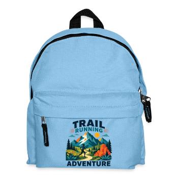 Aventure de course en sentier - Sac à dos Enfant - bleu clair - Devant