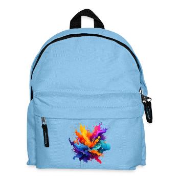 Kaleidoscopic explosion of colour - Kids' Backpack - light blue - Front