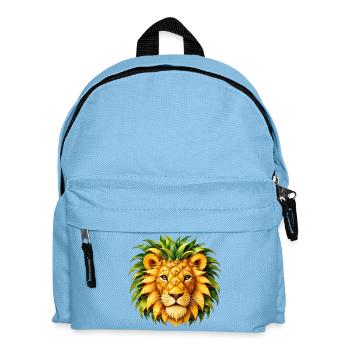 Pineapple Lion Fruit Art Exotic Animal Motif - Kids' Backpack - light blue - Front