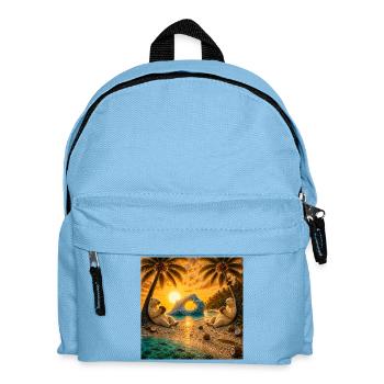 Arctic tropical dream with bears - Kids' Backpack - light blue - Front