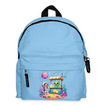 Space Alien Fruit Stand - Kids' Backpack - light blue - Front