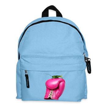 Pink Boxing Glove with Grasshopper - Kids' Backpack - light blue - Front