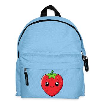 Kawaii Strawberry Smile - Kids' Backpack - light blue - Front