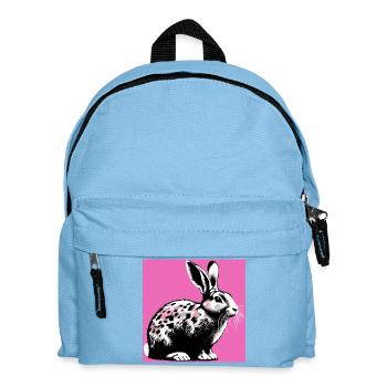 rabbit - Kids' Backpack - light blue - Front