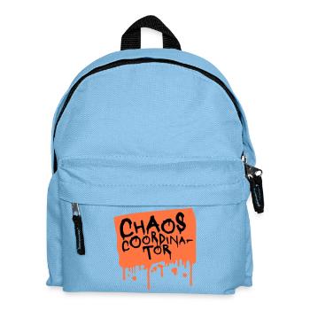 Coordinateur du Chaos Titre drôle Parents Teacher Logo - Sac à dos Enfant - bleu clair - Devant