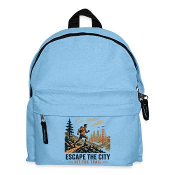 Trail Running - Escape the City. Hit the Trail - Kids' Backpack - light blue - Front