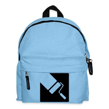 Painter Craft Paint Roller Motif - Kids' Backpack - light blue - Front