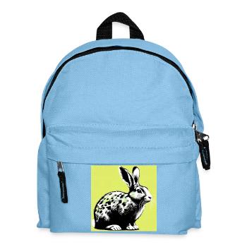 Kaninchen - Kinder Rucksack - Hellblau - Vorne