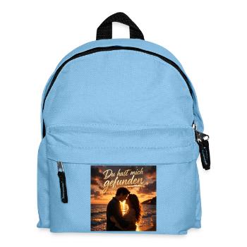 Du hast mich gefunden – Romantisches Paar  - Kinder Rucksack - Hellblau - Vorne