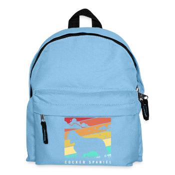 Cocker Spaniel - Kids' Backpack - light blue - Front