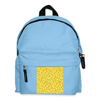 Motif jaune floral des années 60 - Sac à dos Enfant - bleu clair - Devant