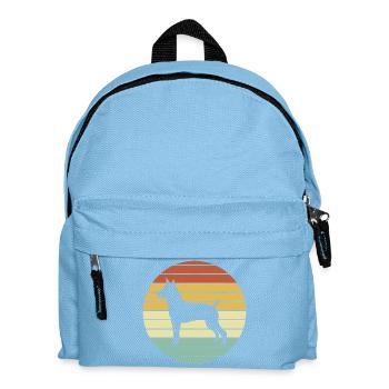 Rat Terrier - Kinder Rucksack - Hellblau - Vorne