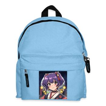 Manga Style Stickers - Kids' Backpack - light blue - Front