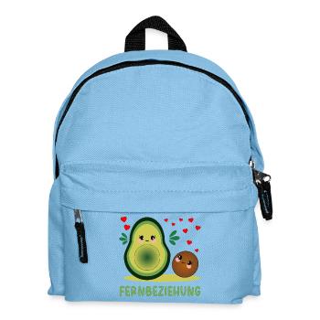 Fernbeziehung Liebe Avocado - Kinder Rucksack - Hellblau - Vorne