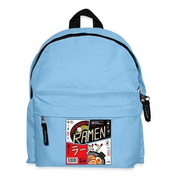 Ramen Design | Kanji | Japanische Schriftzeichen - Kinder Rucksack - Hellblau - Vorne