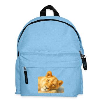 Lion in watercolour style - artist motif Jörg Langhans - Kids' Backpack - light blue - Front