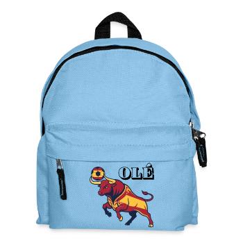 Spanish Bull Football Art - Kids' Backpack - light blue - Front