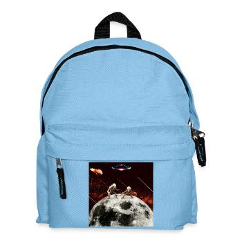 Lunar Duel: Alien Invaders - Kids' Backpack - light blue - Front