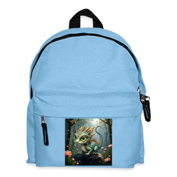 Forest Emerald Dragon - Kids' Backpack - light blue - Front