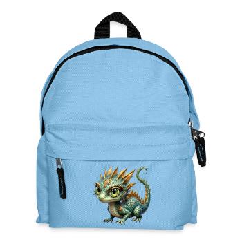 Ornate Emerald Dragon - Kids' Backpack - light blue - Front