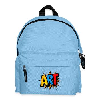 ART – Colorful design in a cool comic style – Art - Kids' Backpack - light blue - Front
