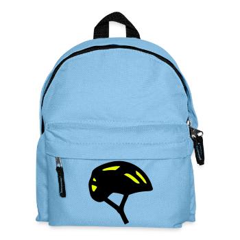 Bicycle Helmet Profile Icon - Kids' Backpack - light blue - Front