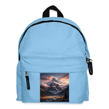 Mountains - Kids' Backpack - light blue - Front