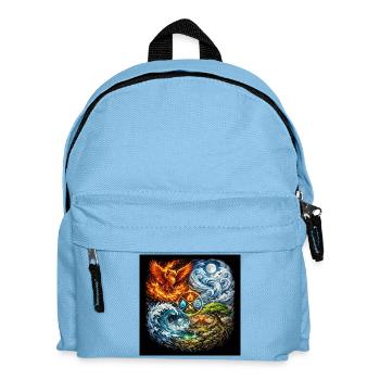 Element cycle Fire Water Earth Air - Kids' Backpack - light blue - Front