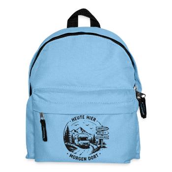 Morgen Dort Abenteuerpfad - Kinder Rucksack - Hellblau - Vorne