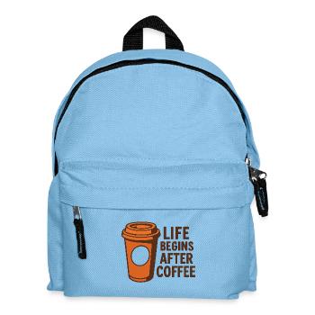 La vie commence après le café - Sac à dos Enfant - bleu clair - Devant