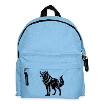 Alaskan Roaring Wolf - Kids' Backpack - light blue - Front