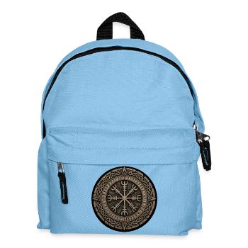 Cercle de boussole runique nordique - Sac à dos Enfant - bleu clair - Devant