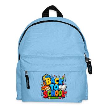 Fournitures colorées pour la rentrée scolaire - Sac à dos Enfant - bleu clair - Devant