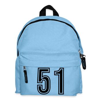 Symbole du chiffre 51 - Sac à dos Enfant - bleu clair - Devant