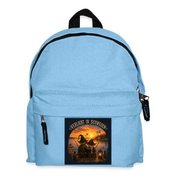Verliebt in Schweden - Kinder Rucksack - Hellblau - Vorne