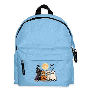 Costume de fantôme de la sorcière citrouille et de la citrouille d’Halloween - Sac à dos Enfant - bleu clair - Devant