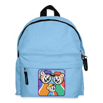 Famille d’ours aux couleurs vives - Sac à dos Enfant - bleu clair - Devant