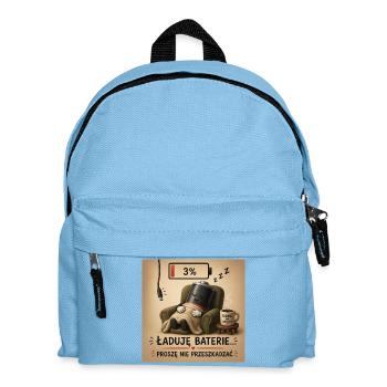 Charging Battery Please Do Not Disturb - Kids' Backpack - light blue - Front