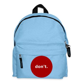 Tu es nicht. - Kinder Rucksack - Hellblau - Vorne