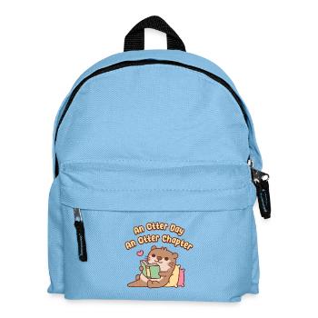 Ein Otter-Tag Ein Otter-Kapitel Niedlich Otter Chilling - Kinder Rucksack - Hellblau - Vorne
