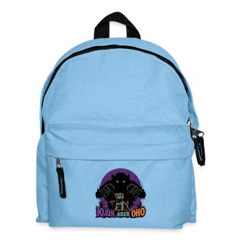 Monster-Wache - Kinder Rucksack - Hellblau - Vorne