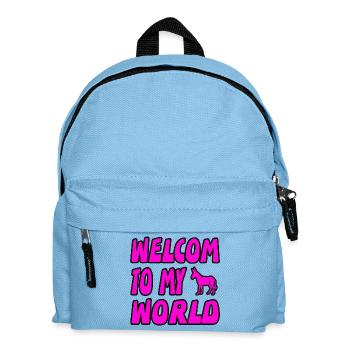Esel - Kinder Rucksack - Hellblau - Vorne