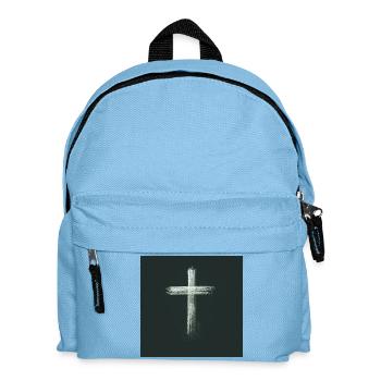 Kreuz Christliches Geschenk - Kinder Rucksack - Hellblau - Vorne