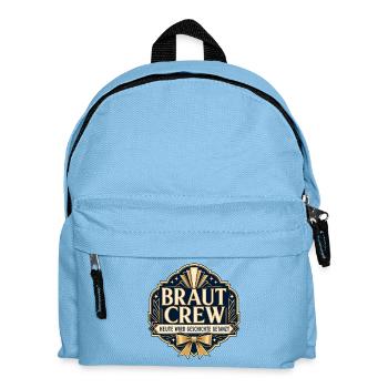 Braut Crew Hochzeitsedition - Kinder Rucksack - Hellblau - Vorne